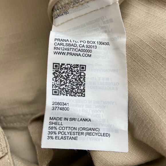 Prana Palisades Ripstop Utility Pant Women 10 Sandstone 29" Relaxed Straight Leg - Picture 8 of 13